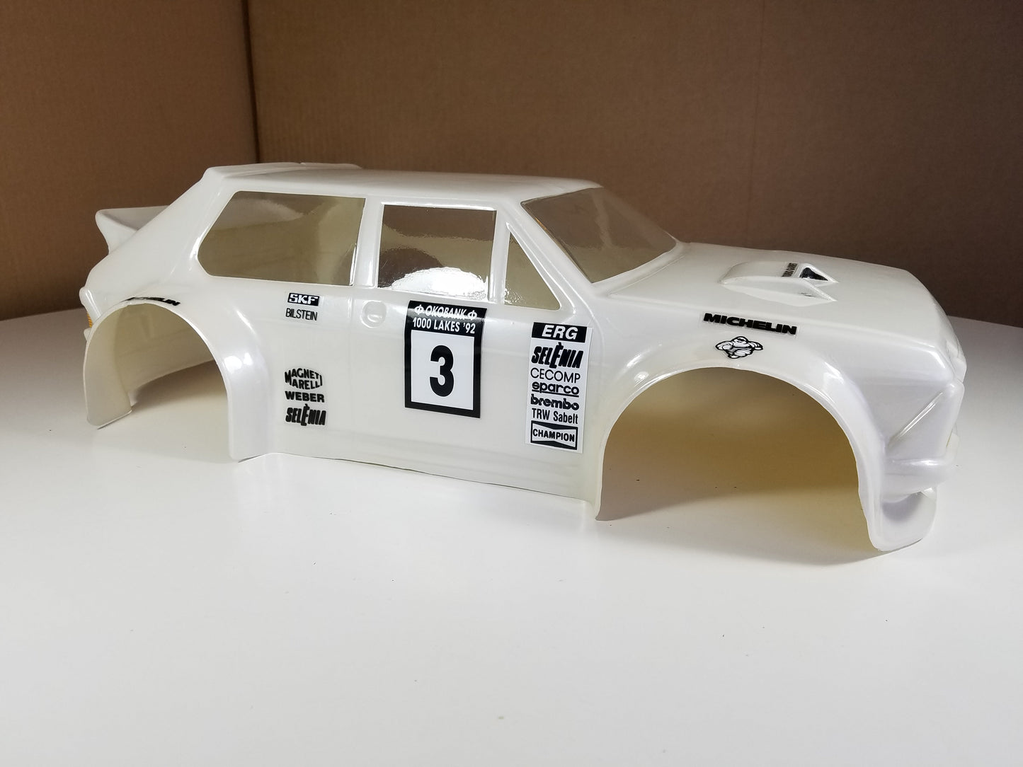 F. R. TC 105 1/8 SCALE GT CLEAR RC CAR BODY - 0110