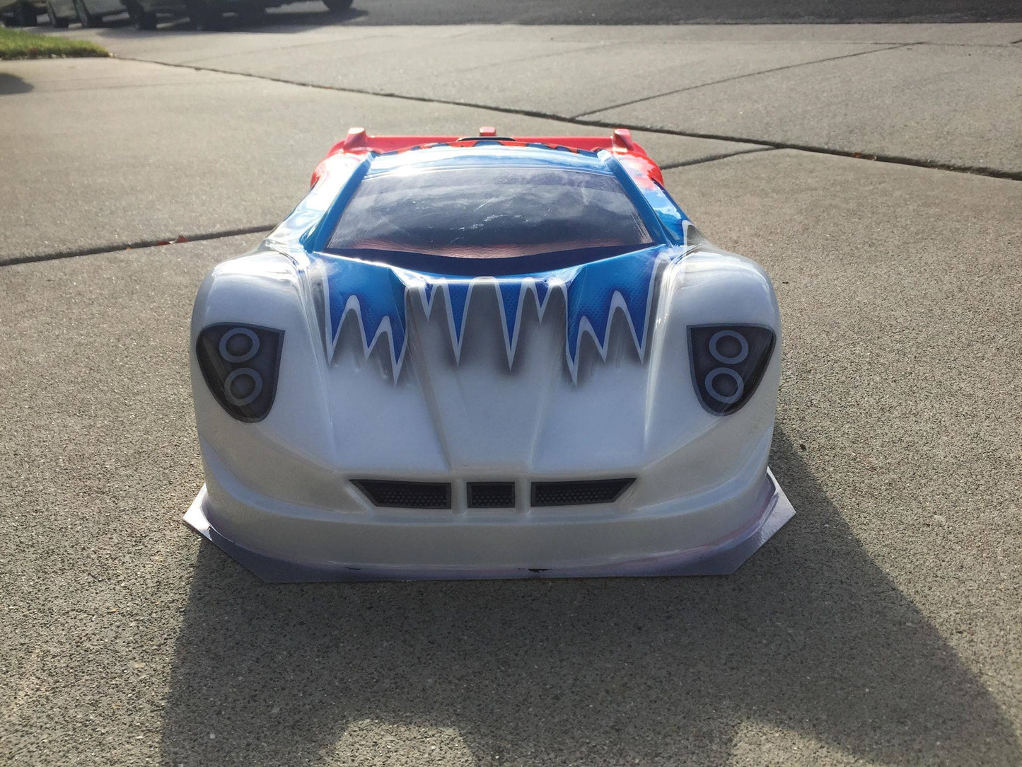 MASERATI MC12 CORSA 1/8 CLEAR RC CAR BODY - 0177