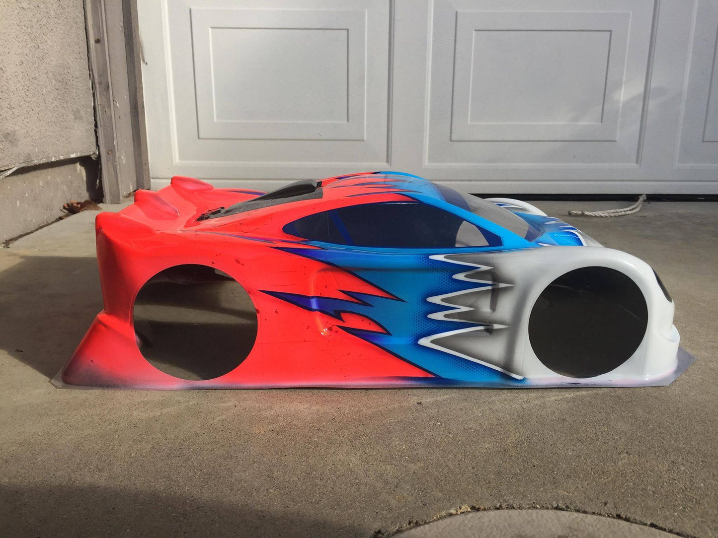 MASERATI MC12 CORSA 1/8 CLEAR RC CAR BODY - 0177