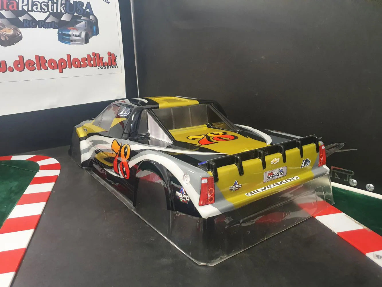 THUNDER TRUCK #2 1/7 SCALE GT CLEAR RC CAR BODY - 8514