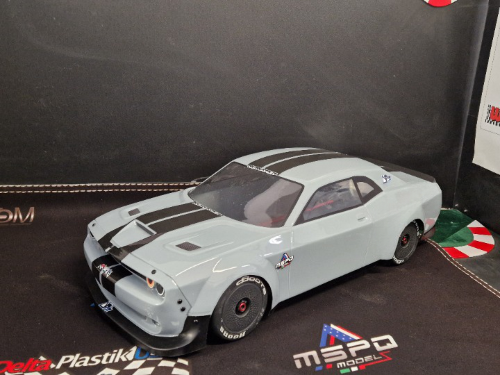 HELLFIRE 1/7 SCALE CLEAR RC CAR BODY - 8517