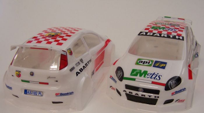 Delta Plastik FT004 - Fiat Abarth (new) 1/10 scale 200mm RC car body