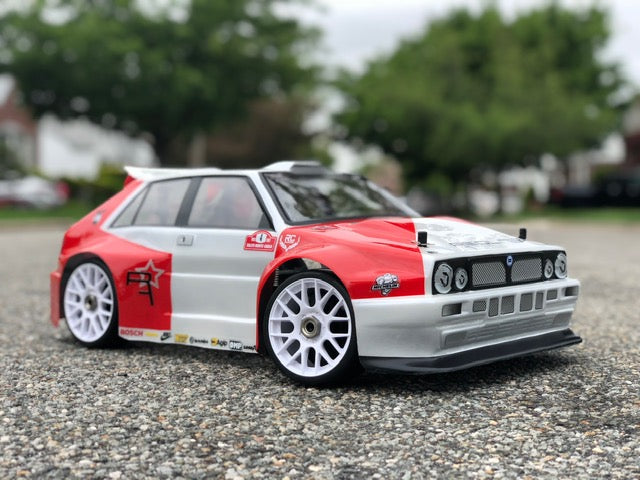 LANCIA DELTA INTEGRALE 1/8 SCALE GT CLEAR RC CAR BODY - 0109