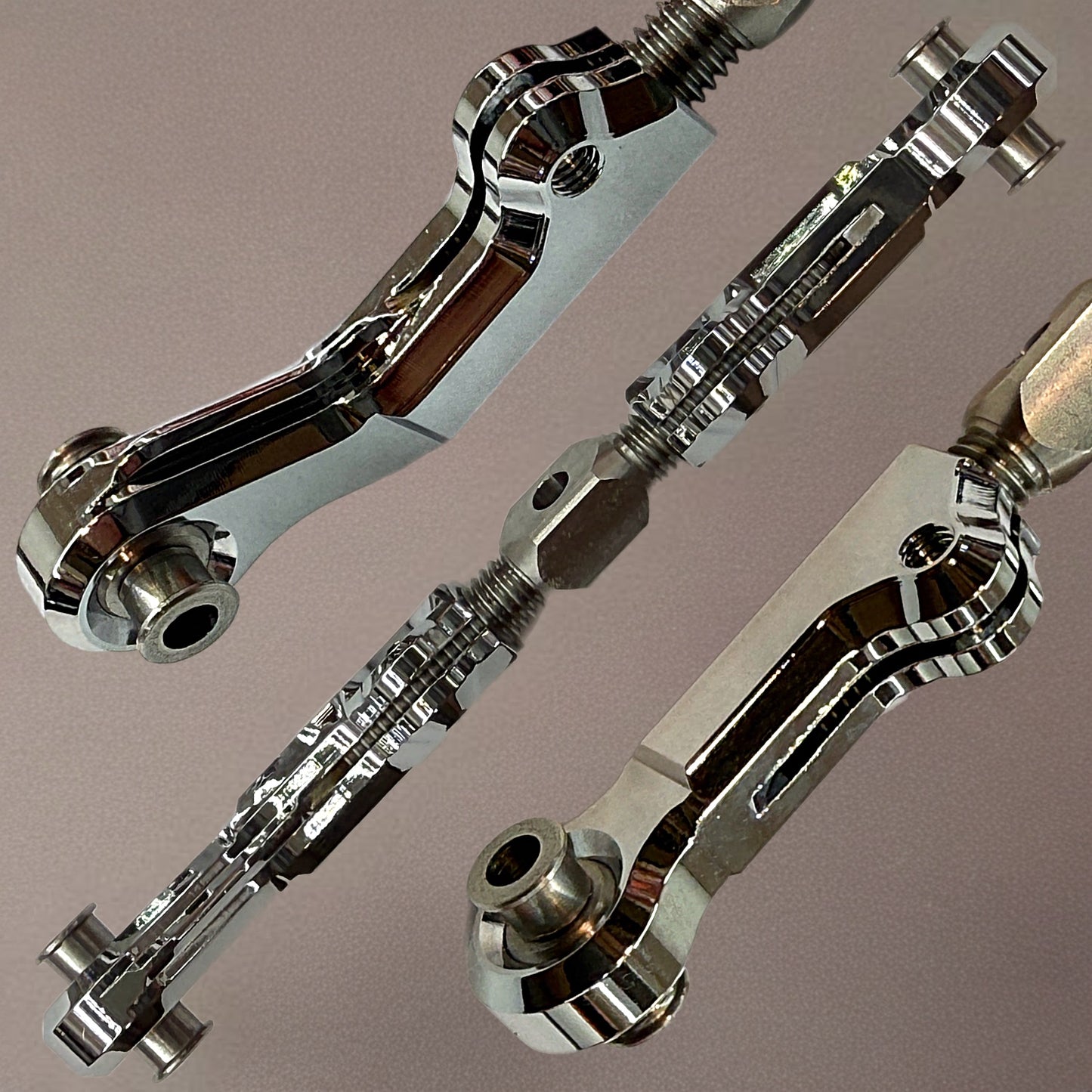 7075 Aluminum Steering & Camber Links for ARRMA 1/7 Limitless, Infraction, Felony, Typhon – Hard Chrome Finish