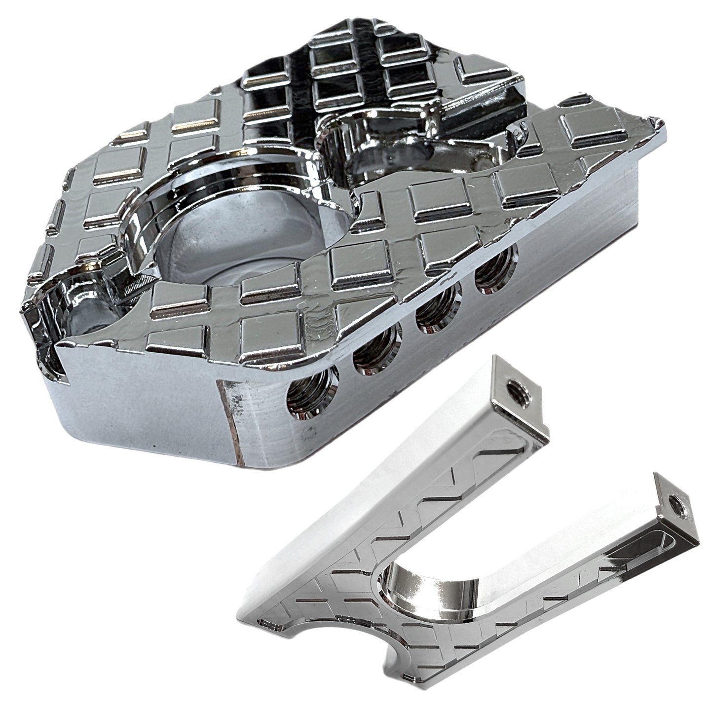 7075 Aluminum Adjustable Motor Mount for ARRMA 6S / 1/7 Scale (Limitless, Infraction, Felony) – Chrome, Silver, Black