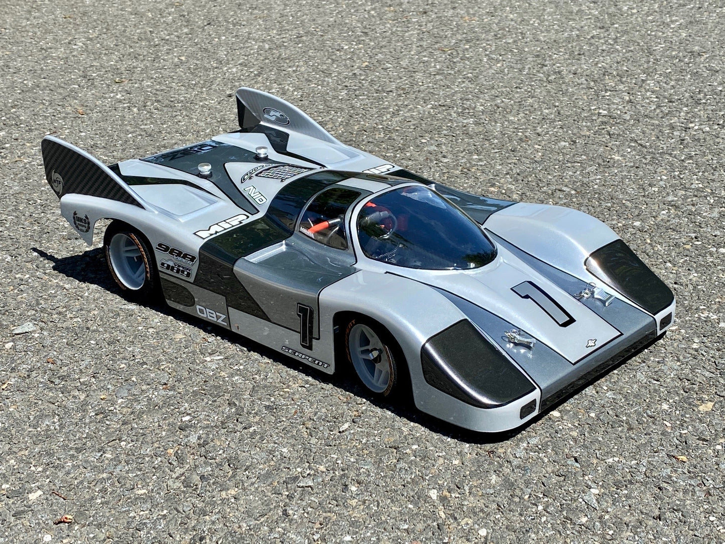 Delta Plastik S0706/2 - PORSCHE 956 - TIPO 2 Speed Run 1/8 Scale GP Clear RC car body
