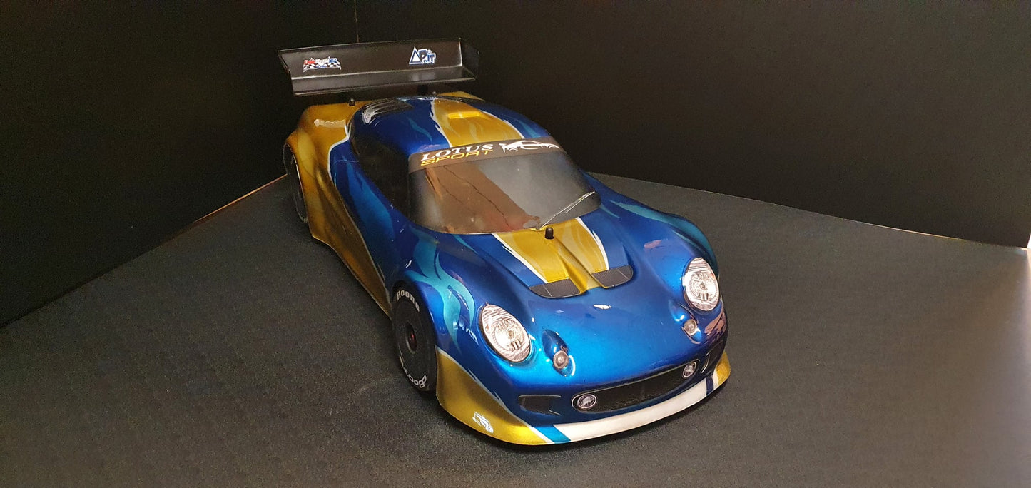 LOTUS ELISE 1/7 SCALE CLEAR RC CAR BODY - 8509