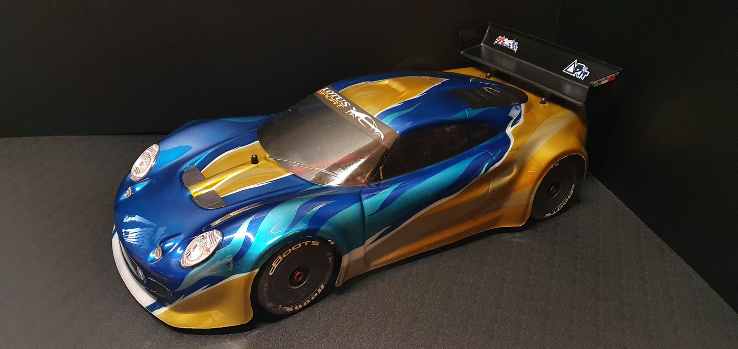 LOTUS ELISE 1/7 SCALE CLEAR RC CAR BODY - 8509