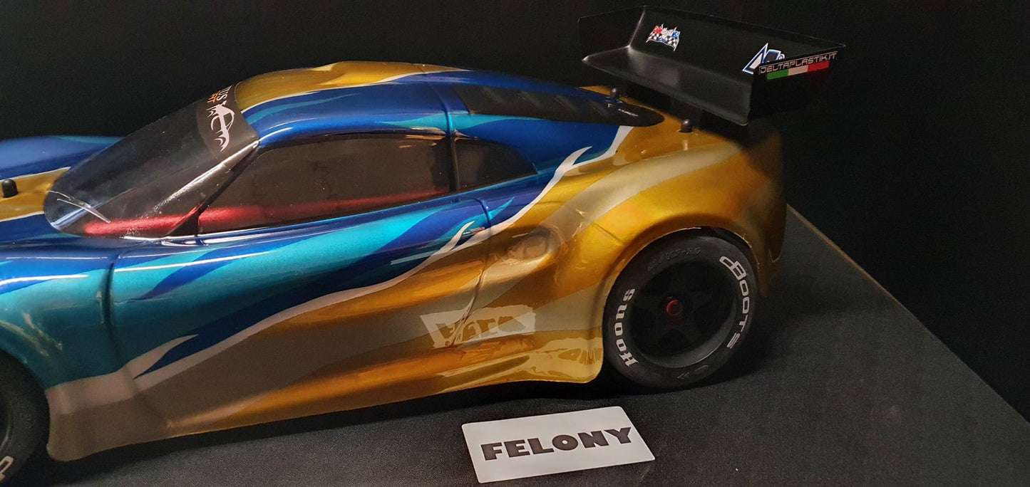 LOTUS ELISE 1/7 SCALE CLEAR RC CAR BODY - 8509