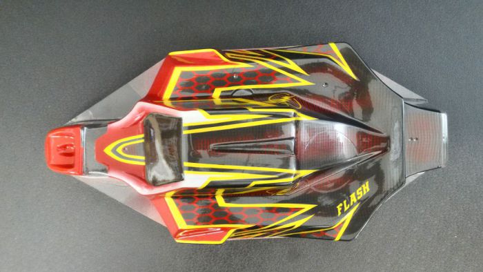 OFF52 Flash body for 1/8 scale Mugen, Sworks and Associated Buggies