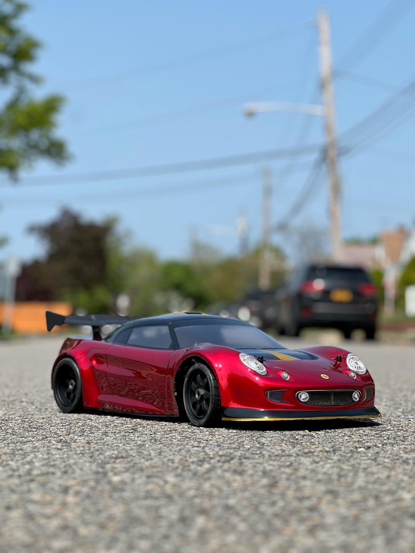 LOTUS ELISE 1/7 SCALE CLEAR RC CAR BODY - 8509