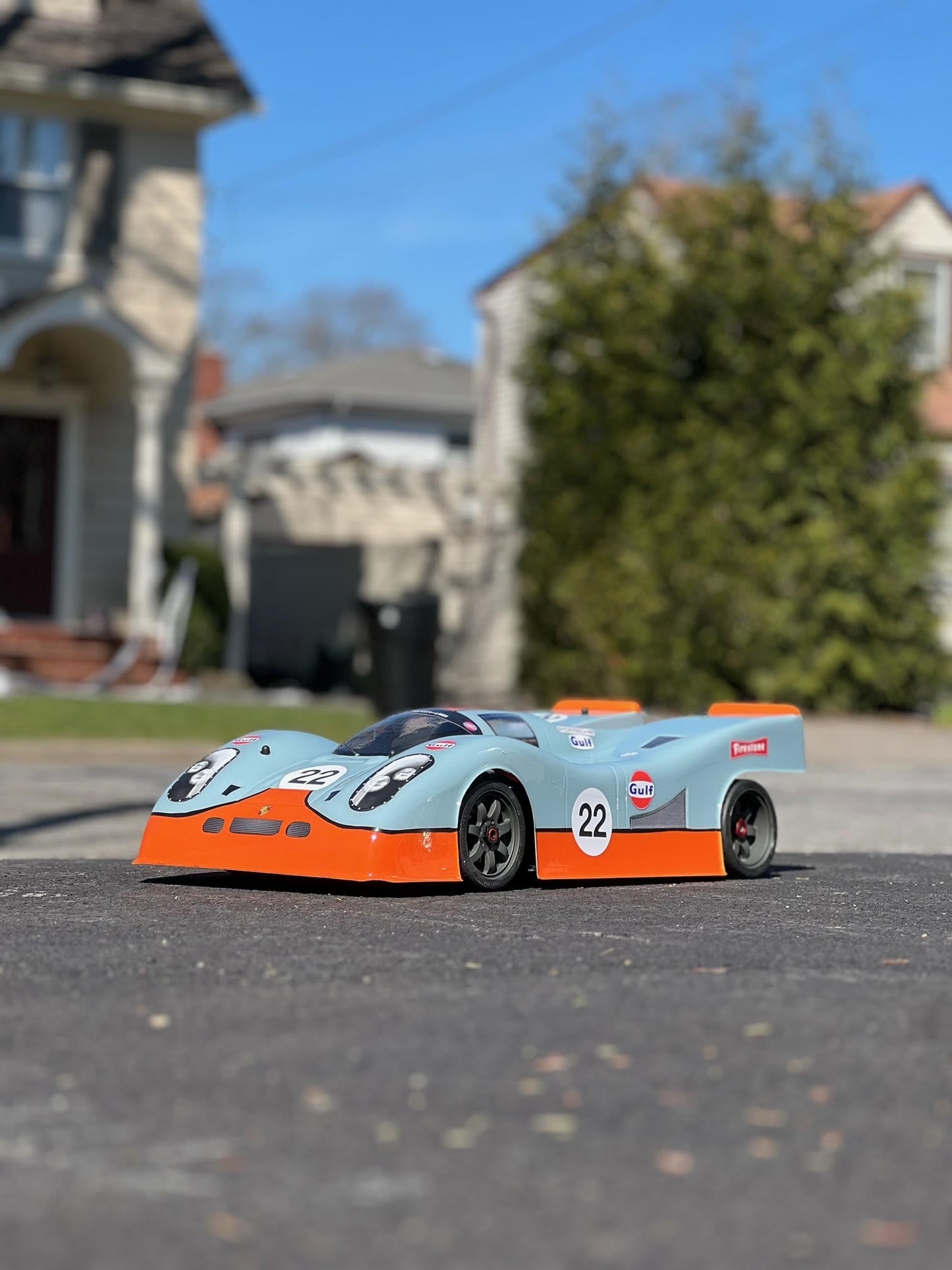 PORSCHE 917 1/7 SCALE CLEAR RC CAR BODY - 8508