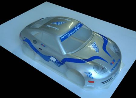 PORSCHE 911 GTS 1/8 SCALE GT RC CAR BODY - 0105