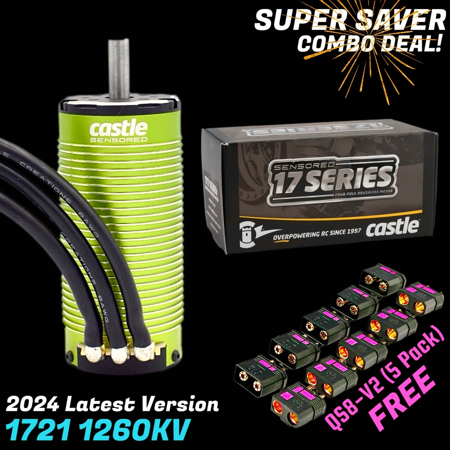 Castle Creations 1721 1260KV Motor + GIFT!