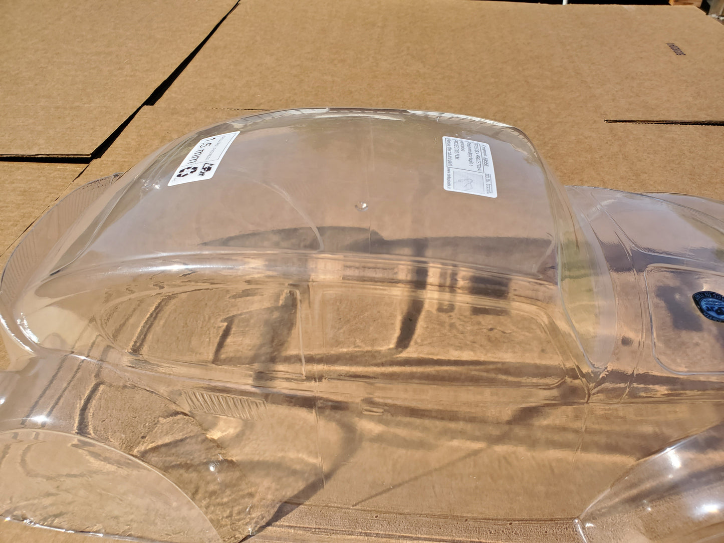 VW 1/8 SCALE GT CLEAR RC CAR BODY - 0152