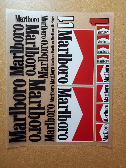 D3 1/7- 1/8 scale Marlboro Livery Decals