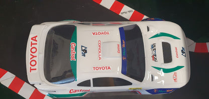 TOYOTA CELICA 4R RALLY CLEAR RC CAR BODY - 1/10 TRAXXAS RALLY - 5000