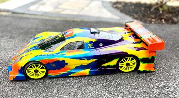 M600T 1/7 SCALE CLEAR RC CAR BODY - 8516