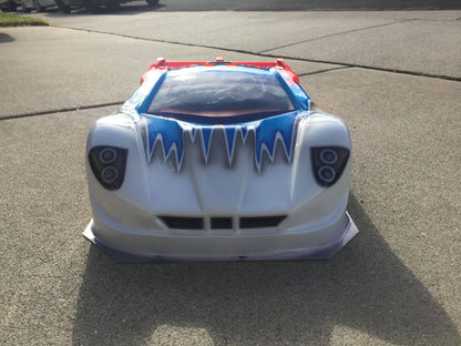 MASERATI MC12 CORSA 1/8 CLEAR RC CAR BODY - 0177