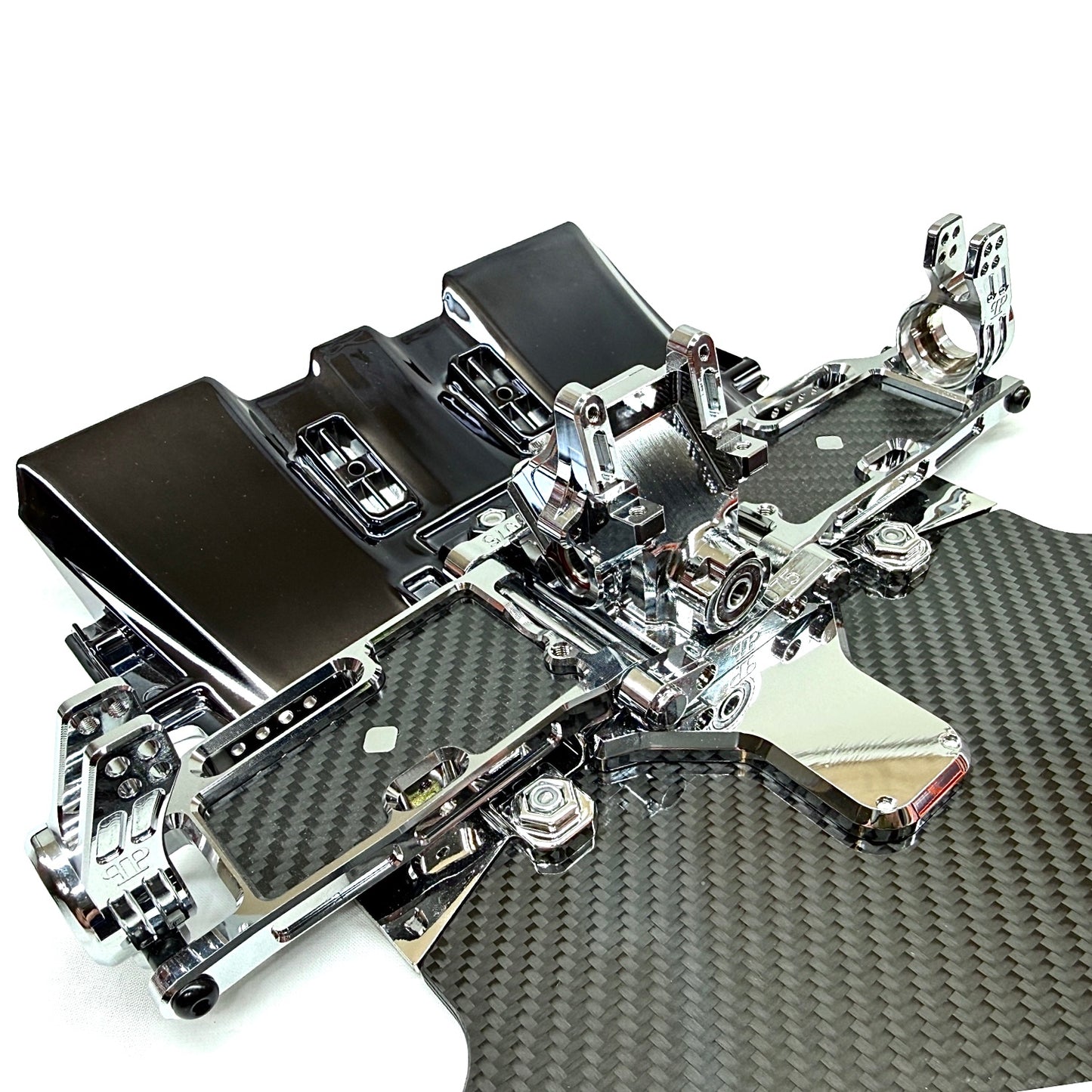 7075 Aluminum Reinforced Carbon Fiber GT Chassis For 1/7 Arrma
