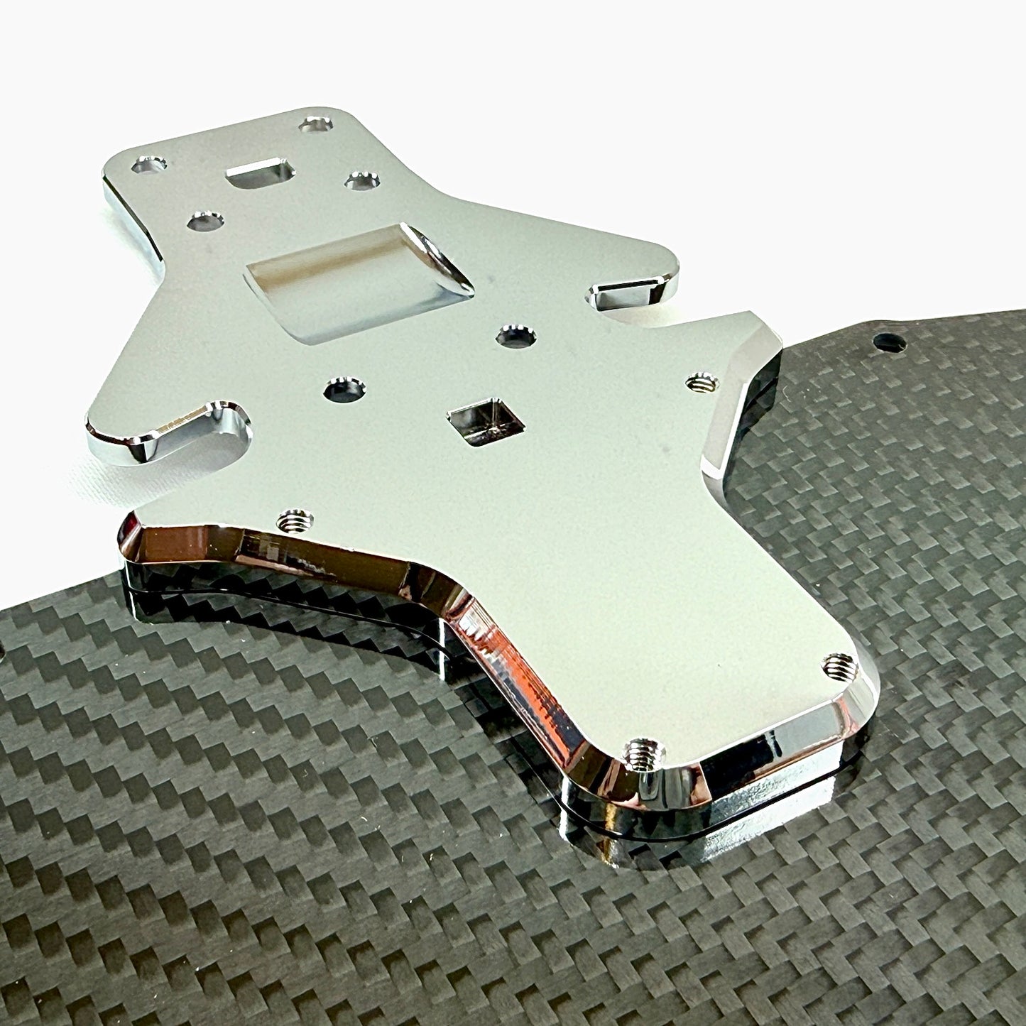 7075 Aluminum Reinforced Carbon Fiber GT Chassis For 1/7 Arrma
