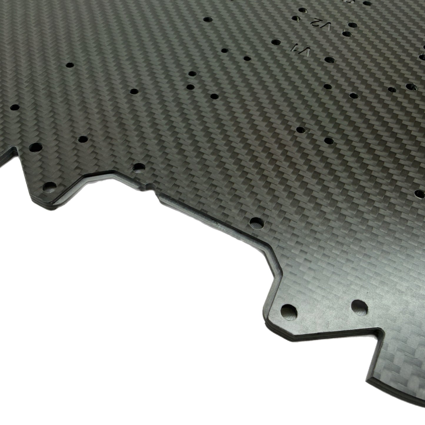 7075 Aluminum Reinforced Carbon Fiber GT Chassis For 1/7 Arrma