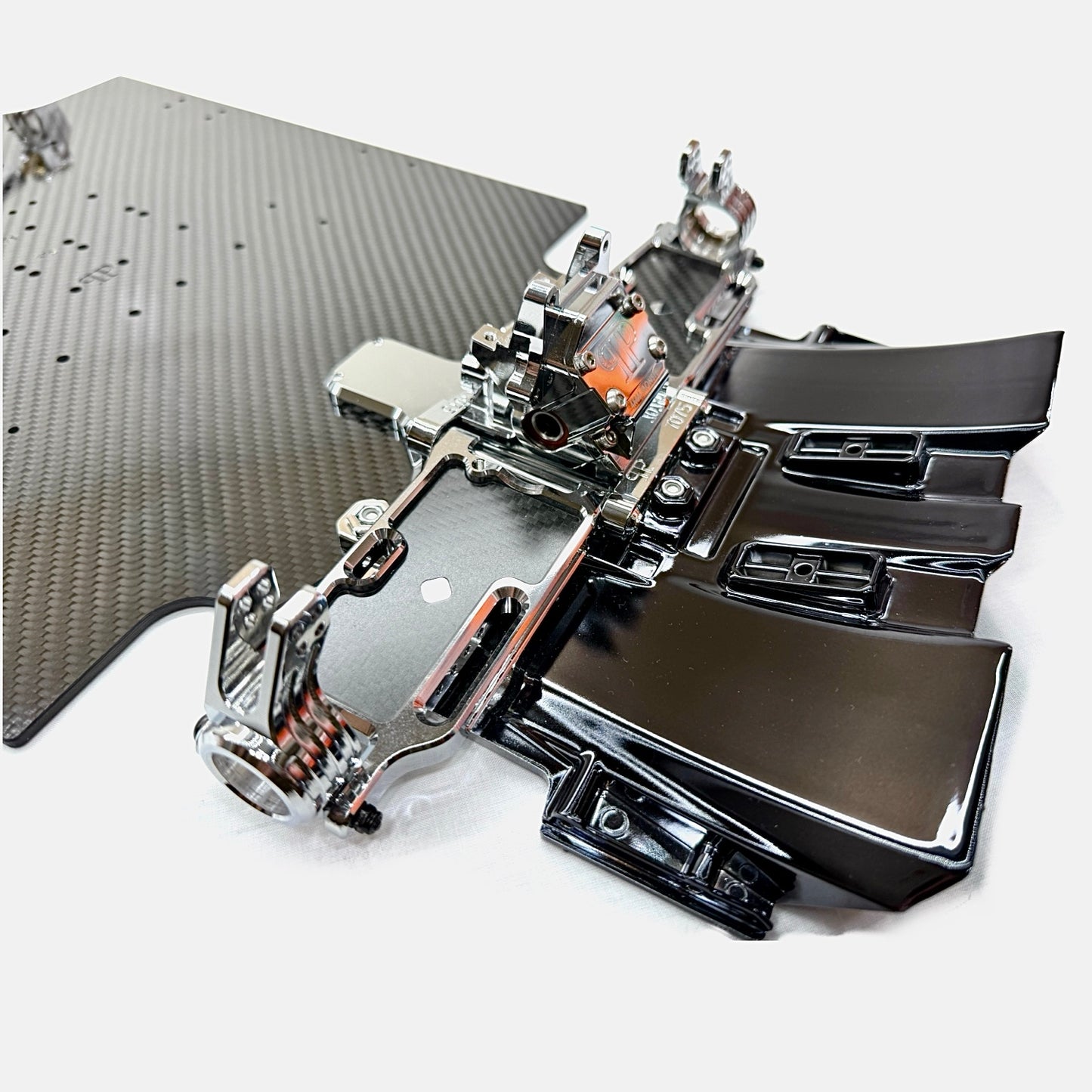 7075 Aluminum Reinforced Carbon Fiber GT Chassis For 1/7 Arrma
