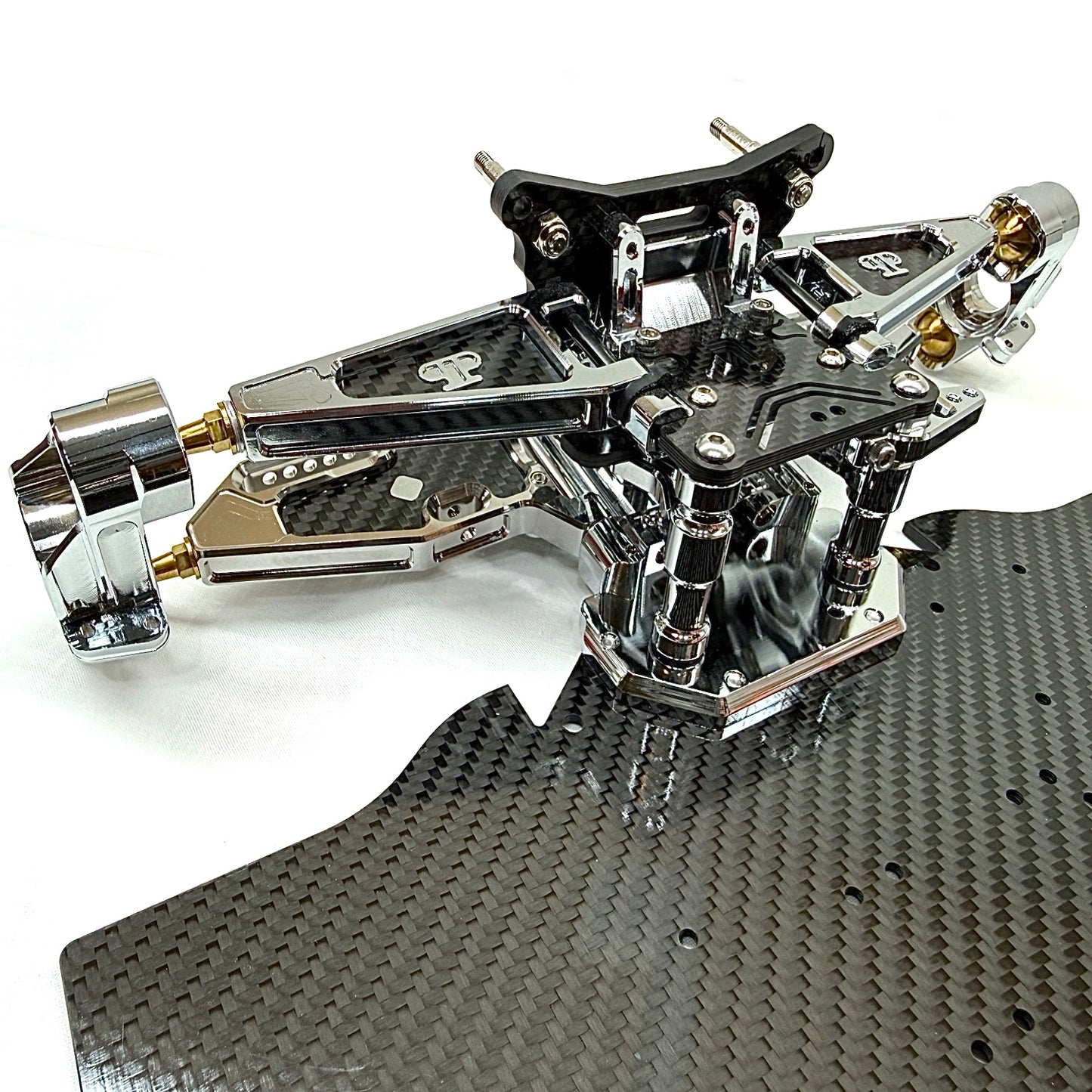 7075 Aluminum Reinforced Carbon Fiber GT Chassis For 1/7 Arrma