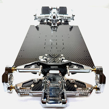 7075 Aluminum Reinforced Carbon Fiber GT Chassis For 1/7 Arrma