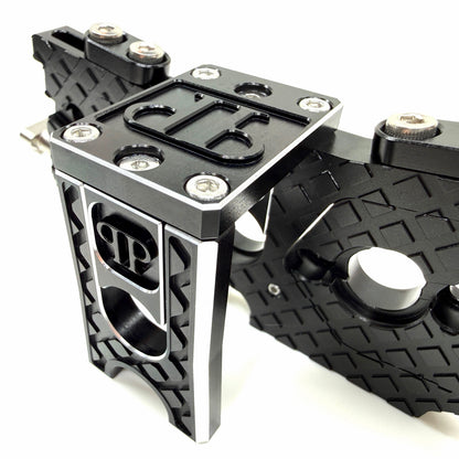 7075 Aluminum Adjustable Dual Motor Mount for ARRMA 6S / 1/7 Scale (Limitless, Infraction, Felony) – Chrome, Silver, Black