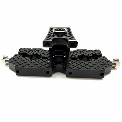 7075 Aluminum Adjustable Dual Motor Mount for ARRMA 6S / 1/7 Scale (Limitless, Infraction, Felony) – Chrome, Silver, Black