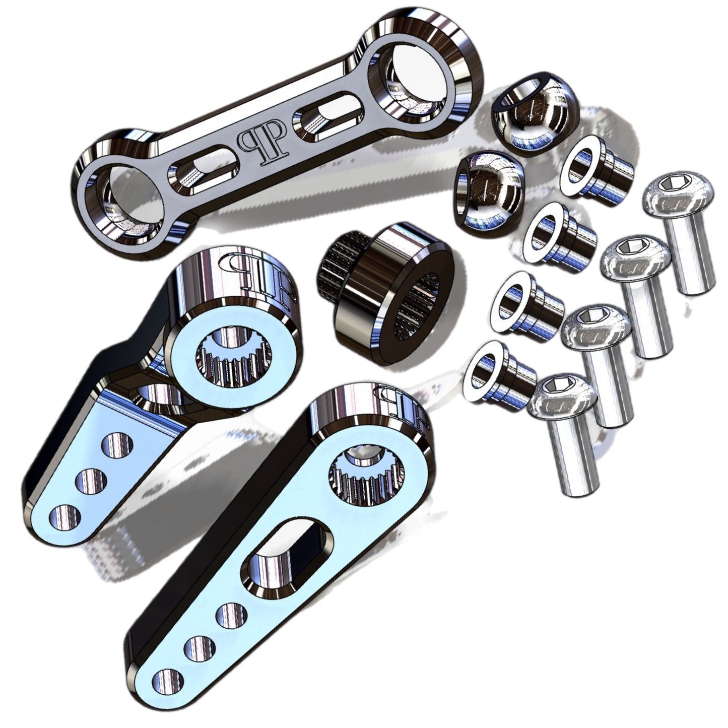 Perfect Pass RC Adjustable Servo Horn Set (25T) For Arrma 1/8 & 1/7 Scale Platfoms