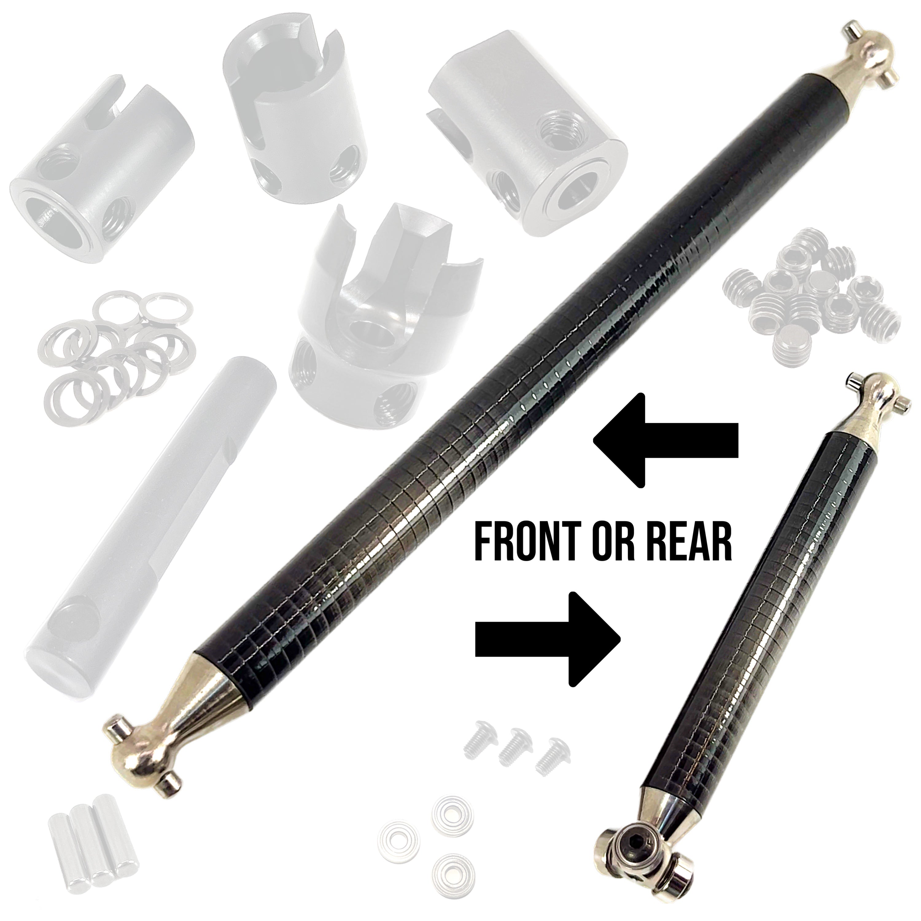 Single Shaft Assembly - FRONT OR REAR - Ultimate Series – Perfect Pass RC
