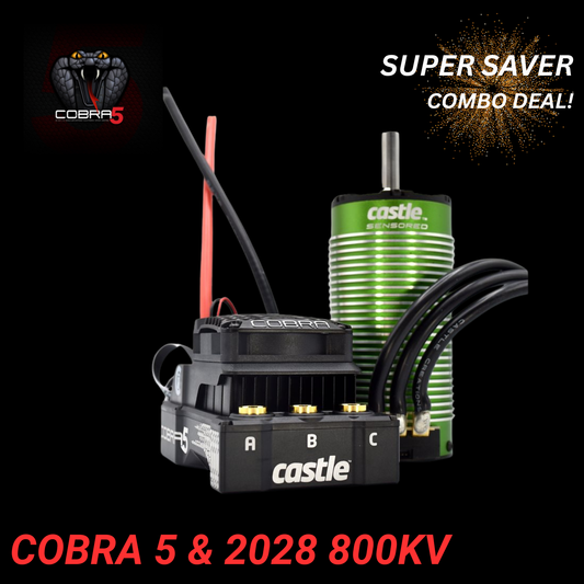 Castle Creations Cobra 5 ESC & 2028 800KV Motor Combo
