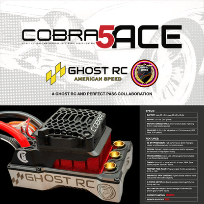 Cobra 5 ACE ESC by Castle Creations, Ghost RC & Perfect Pass RC