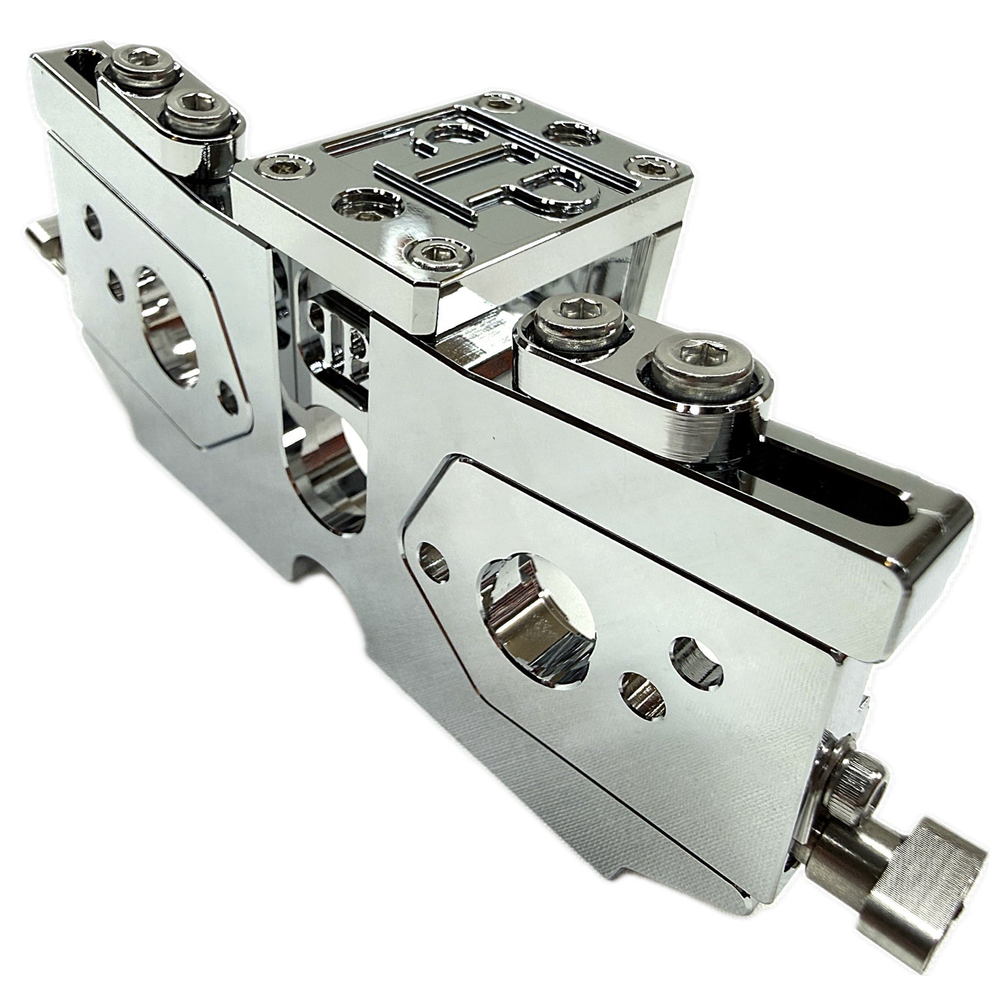 7075 Aluminum Adjustable Dual Motor Mount for ARRMA 6S / 1/7 Scale (Limitless, Infraction, Felony) – Chrome, Silver, Black