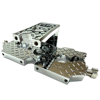 7075 Aluminum Adjustable Dual Motor Mount for ARRMA 6S / 1/7 Scale (Limitless, Infraction, Felony) – Chrome, Silver, Black