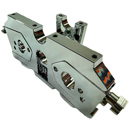 7075 Aluminum Adjustable Dual Motor Mount for ARRMA 6S / 1/7 Scale (Limitless, Infraction, Felony) – Chrome, Silver, Black