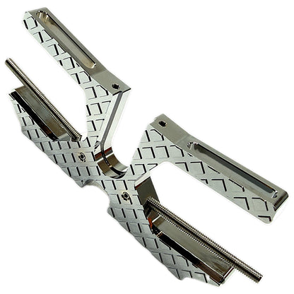 7075 Aluminum Adjustable Dual Motor Mount for ARRMA 6S / 1/7 Scale (Limitless, Infraction, Felony) – Chrome, Silver, Black