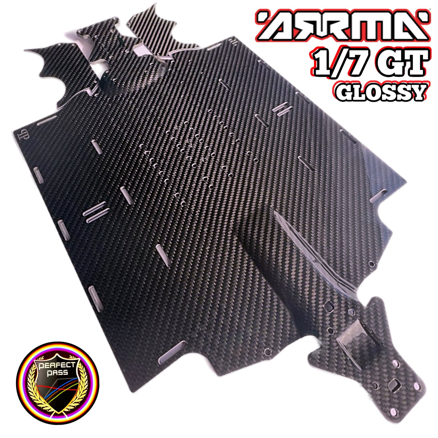 Carbon Fiber Arrma 1/7 GT Chassis Glossy PERFECT PASS