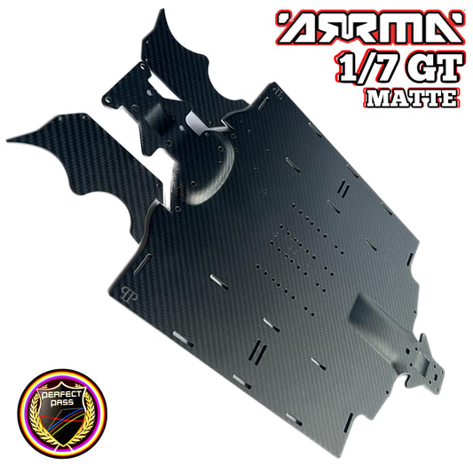 Carbon Fiber Arrma 1/7 GT Chassis - Matte