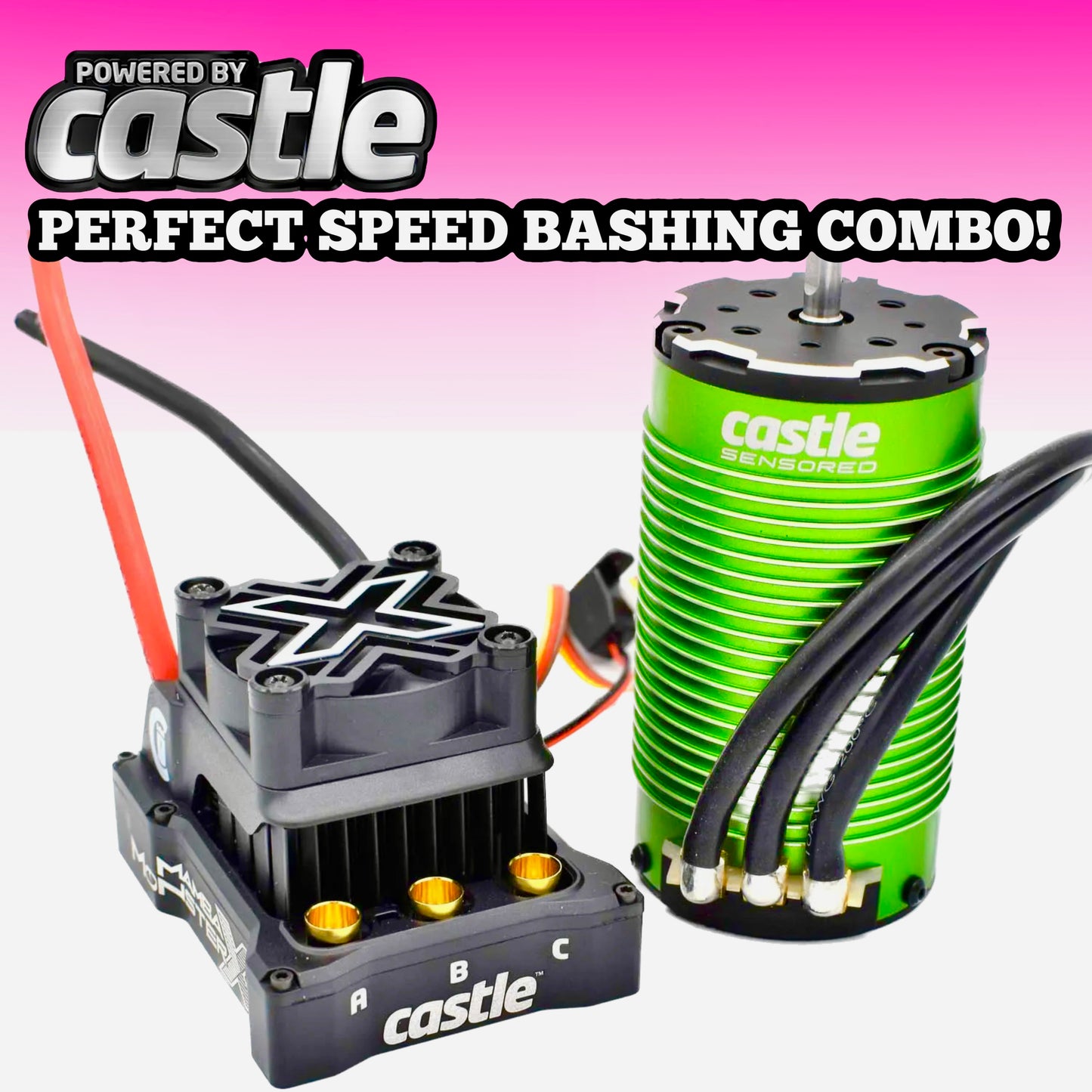 Castle Creations Mamba Monster X 8S ESC & 1717 1650KV Motor Combo + GIFT!