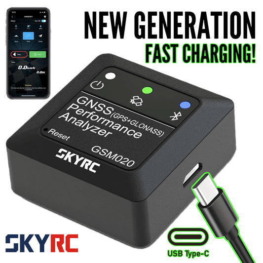 SKYRC GNSS Performance Analyzer Bluetooth GPS Speed Meter & Data Logger GSM020 SK-500023