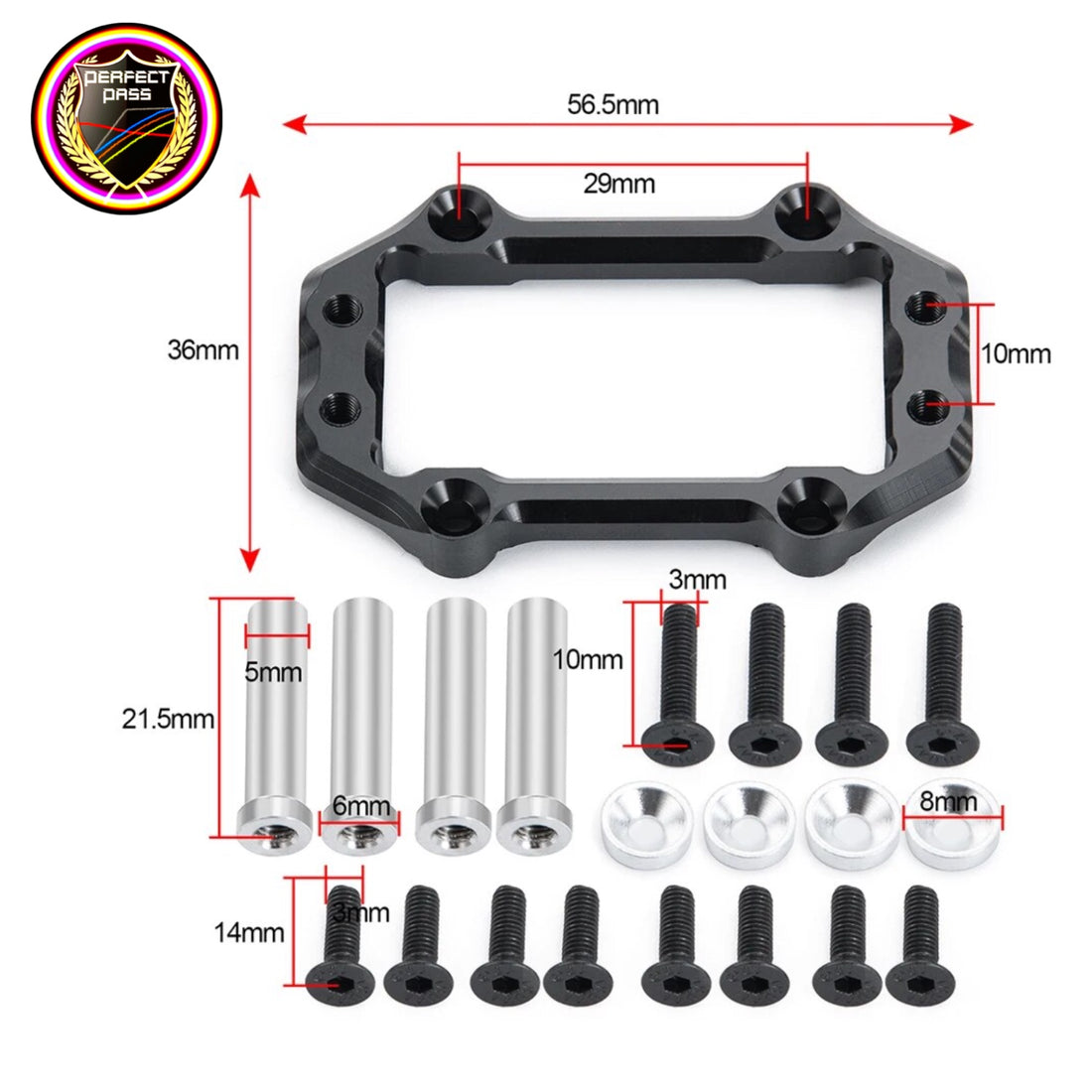 CNC Aluminum Servo Mount For RC Cars – Universal RC Fit | Perfect Pass ...