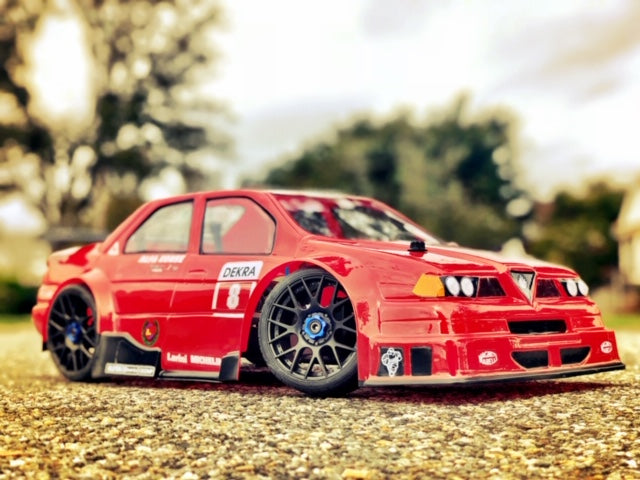 ALFA ROMEO DTM 1/8 SCALE CLEAR RC CAR BODY - 0154