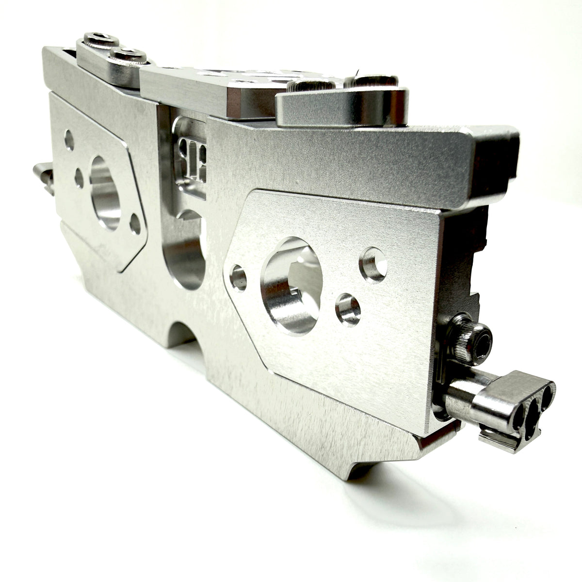 7075 Aluminum Adjustable Dual Motor Mount for ARRMA 6S / 1/7 Scale (Limitless, Infraction, Felony) – Chrome, Silver, Black