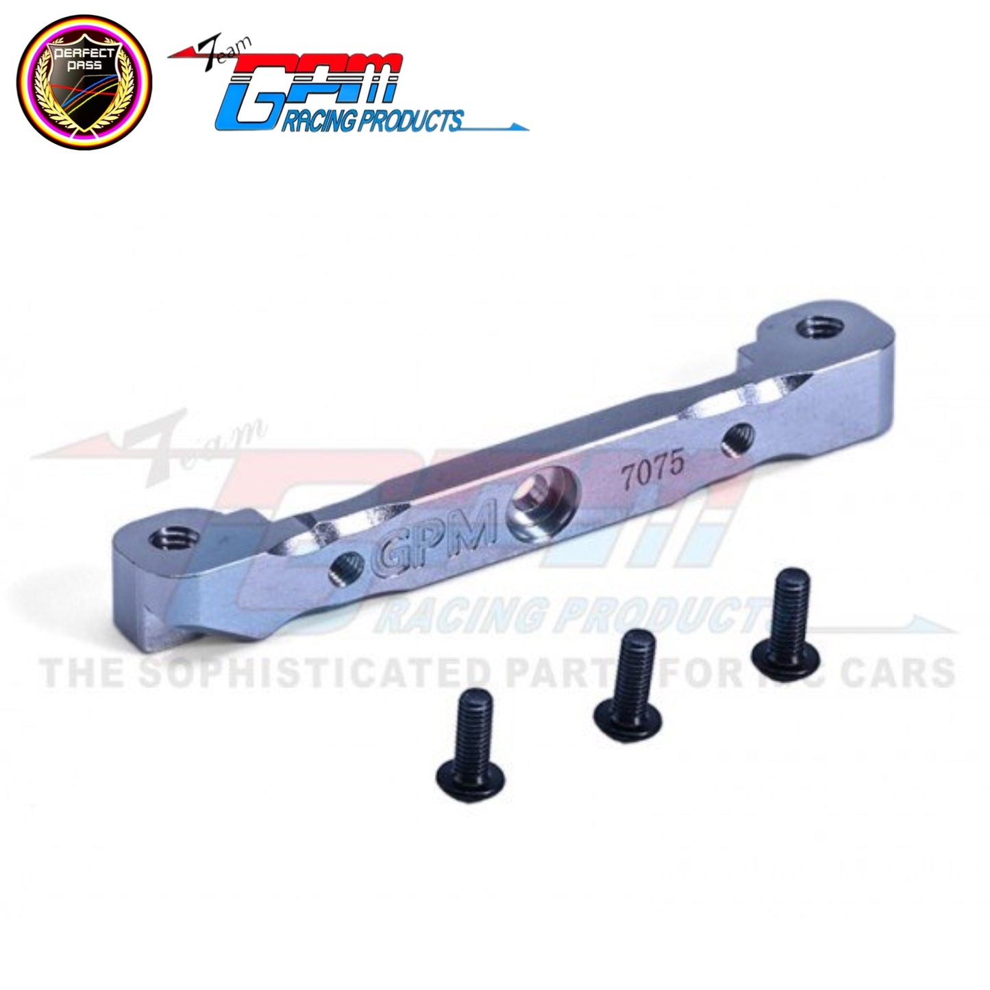GPM Arrma 6S 7075 Aluminum Front Upper Suspension Mount - SILVER
