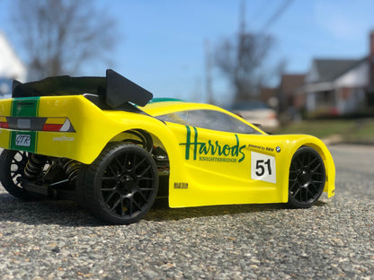 MCLAREN 2 1/8 SCALE GT CLEAR RC CAR BODY - 0122