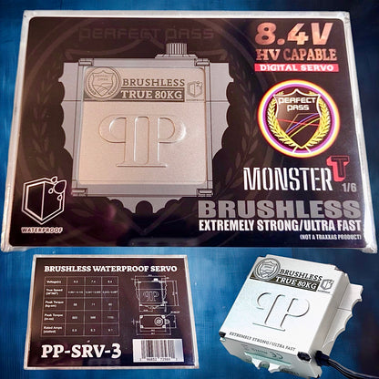 Perfect Pass Monster T Servo For 1/6 Cars (Fit Traxxas X-MAXX) Insane Speed Power & Accuracy!