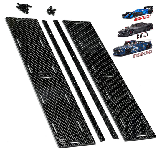 Arrma 1/7 Carbon Fiber Side Skirts